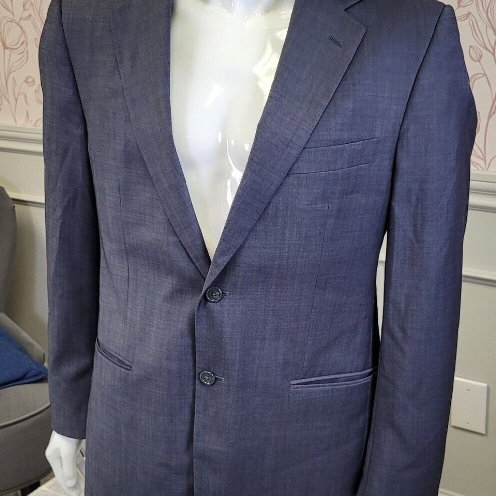 Finchley Mens Blazer 40R Gray Wool Sport Coat Jacket Two Button Fifth Avenue